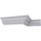Ekena Millwork 2 3/4"H x 2 1/2"P x 3 5/8"F x 94 1/2"L, (2" Repeat), Tristan Crown Moulding MLD02X02X03TN - alternate 9